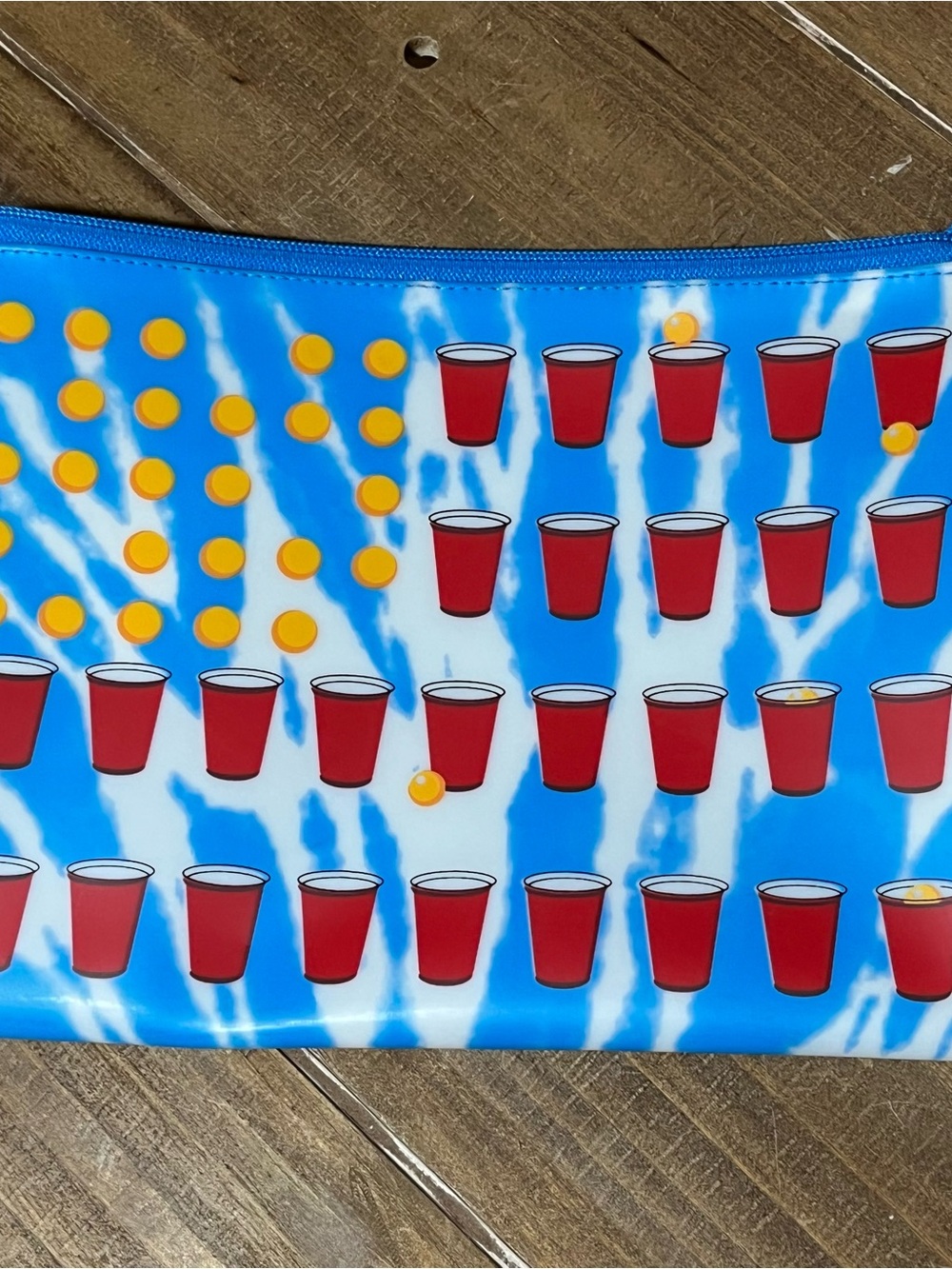 Beer Pong themed bag.